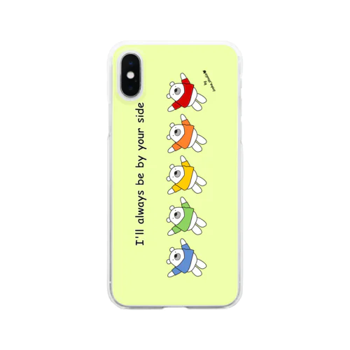 ぬいぐるみベアーズ（I'll always be by your side) Clear Smartphone Case