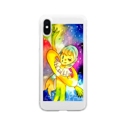 ギャラクシーィィ Clear Smartphone Case