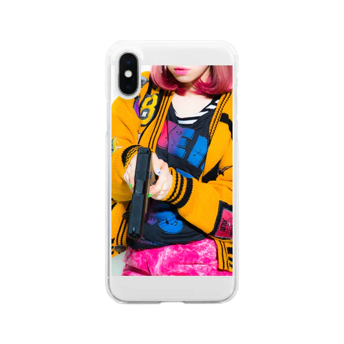 grumble gun  girl  Clear Smartphone Case