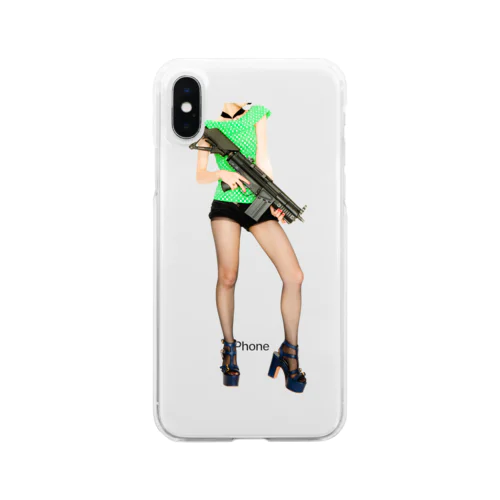 grumble gun girl  Clear Smartphone Case