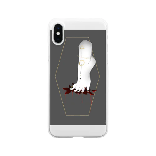 流れる血4 Clear Smartphone Case