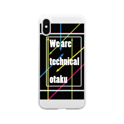 We are technical otaku クリアスマホケース