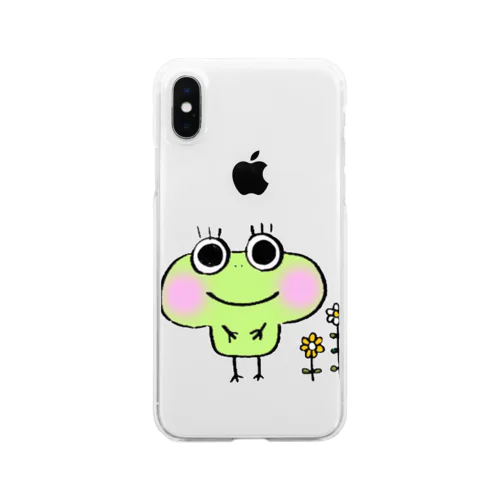 ニホンのカエルくん Clear Smartphone Case