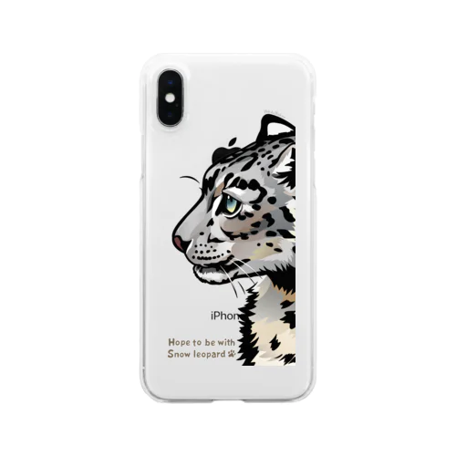 Snow leopard＊ユキヒョウ　スマホクリアケース 투명 스마트폰 케이스