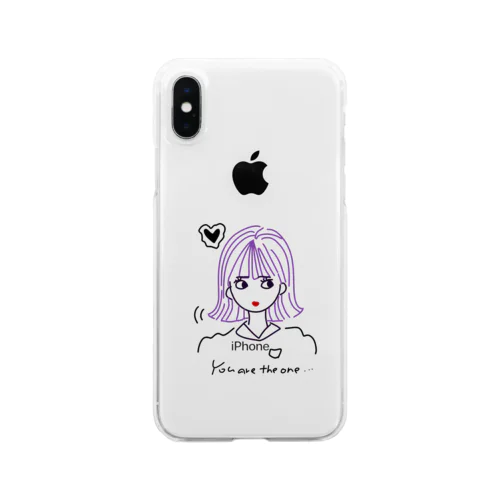 紫髪の女の子 Clear Smartphone Case