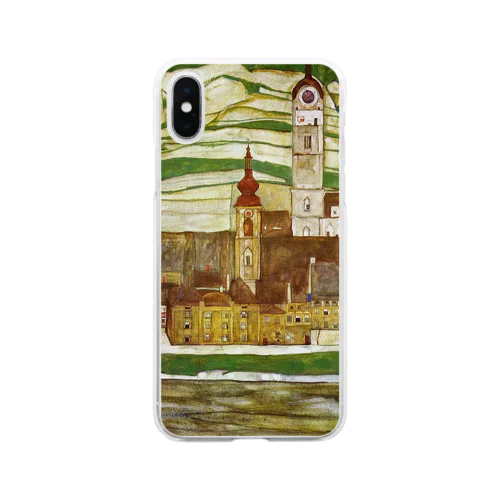 エゴン・シーレ / 1913 /Stein on the Danube, Seen from the South / Egon Schiele Clear Smartphone Case
