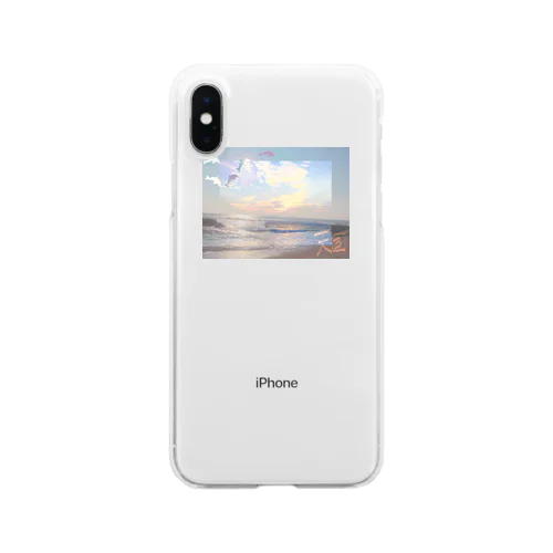 夕方の海 Clear Smartphone Case