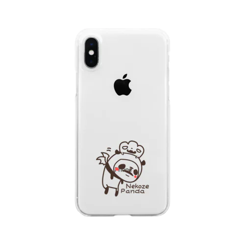 ハロウィンぱんだ Clear Smartphone Case