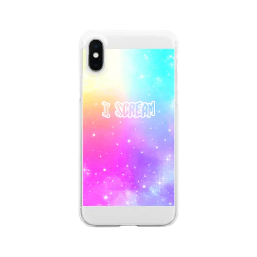 I Scream Universe Pale Rainbow Clear Smartphone Case