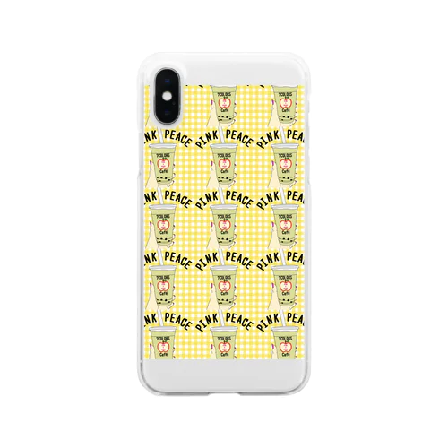 タピオカ✖️半分りんご🍎 Clear Smartphone Case