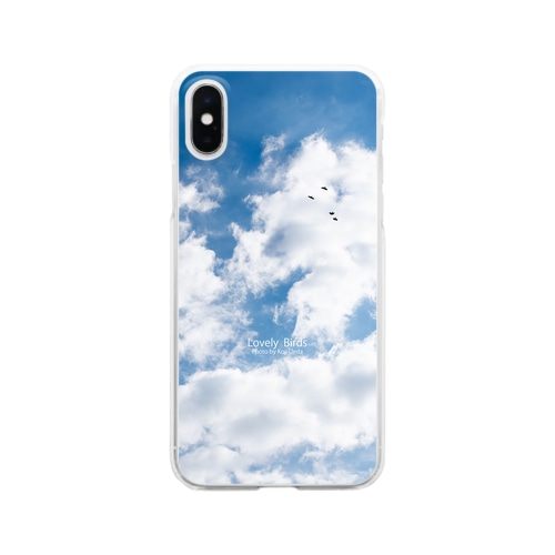 天高く鳥が舞う Clear Smartphone Case