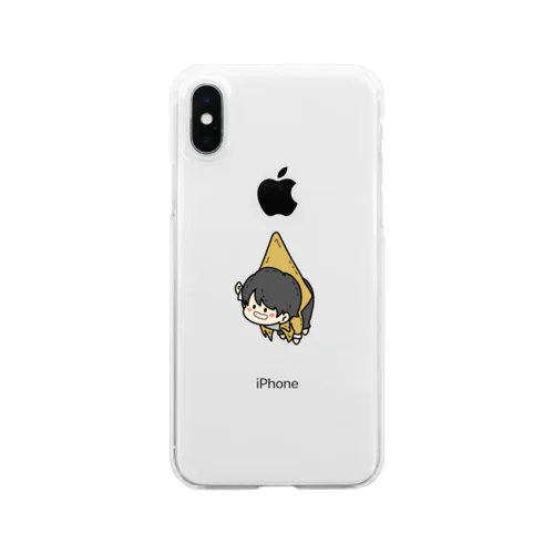 ぶらさがりシリーズ　男の子 Clear Smartphone Case