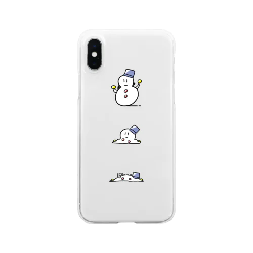 ゆきだるまクリアケース Clear Smartphone Case