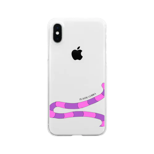 チェシャ猫子々×plastic cobra Clear Smartphone Case