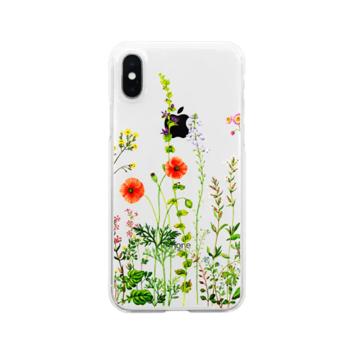 野の花 Clear Smartphone Case