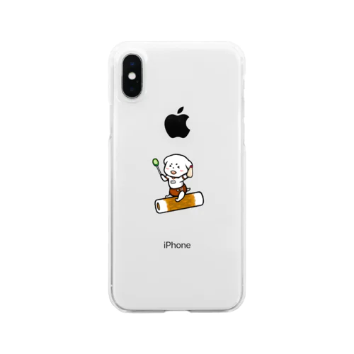 ぶるまをはくいぬ：ちくわ Clear Smartphone Case