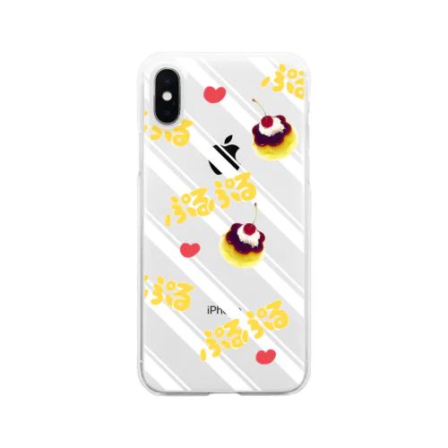 ぷるぷるぷりん Clear Smartphone Case