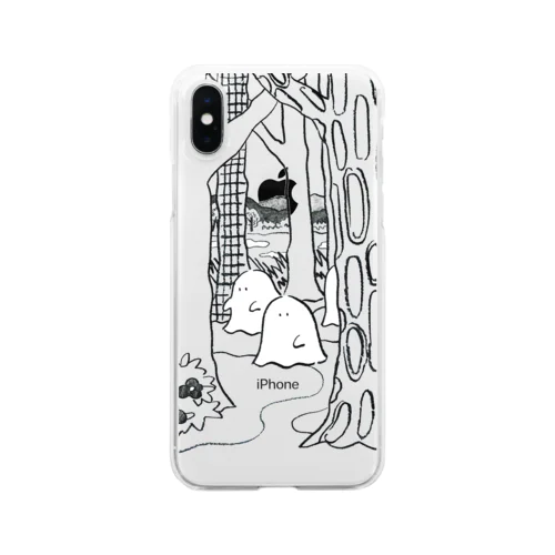 森のオバケちゃん(くろ) Clear Smartphone Case