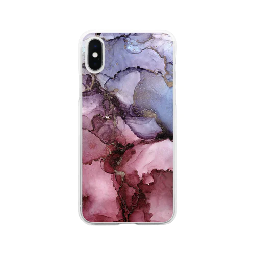 art://pink×purple Clear Smartphone Case