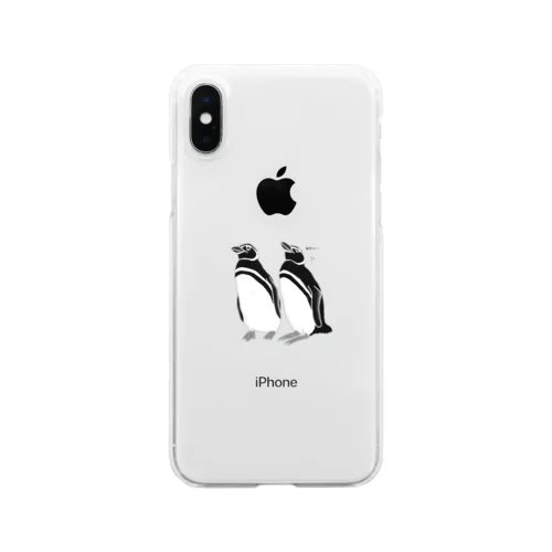 仲良しペンギン Clear Smartphone Case