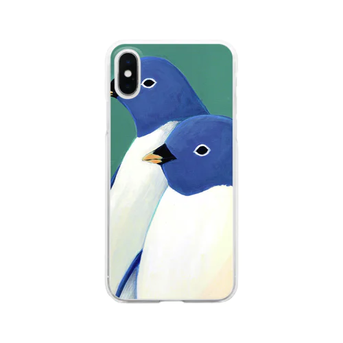 ペンギン肖像画 Clear Smartphone Case
