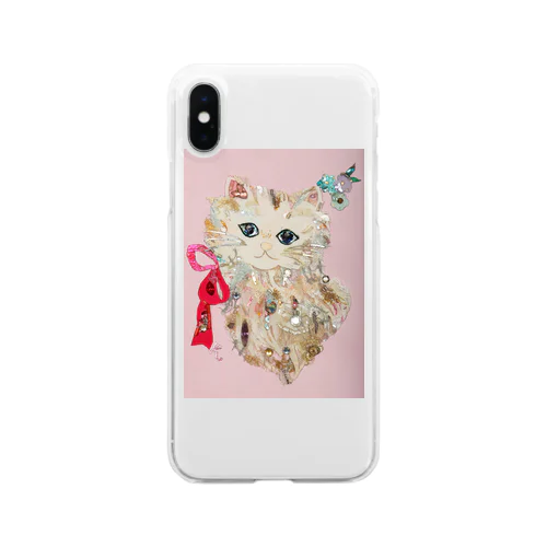 ロマンティックキャット Clear Smartphone Case