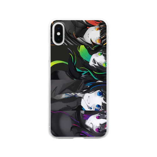 スマホケース　色相環イラスト Clear Smartphone Case