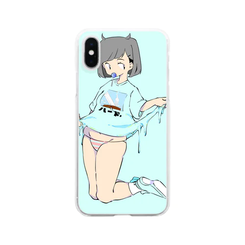 夏は涼しく、瑞々しく。 Clear Smartphone Case