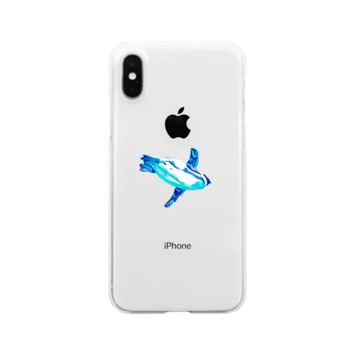 飛ぶペンギン Clear Smartphone Case