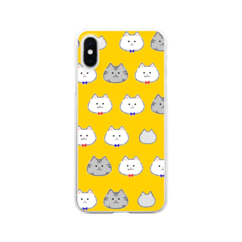 ねこねこケース Clear Smartphone Case