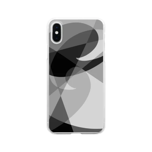 白黒おしゃれ3 Clear Smartphone Case