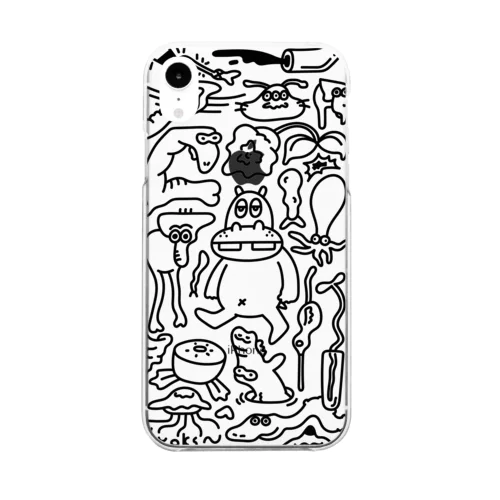 にぎやか (透明) Clear Smartphone Case