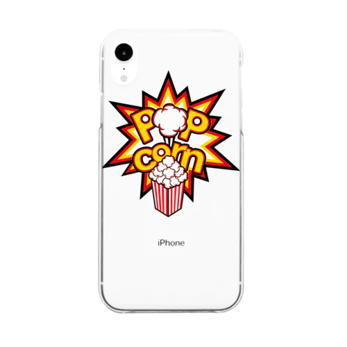 POPcorn スマホケース Clear Smartphone Case