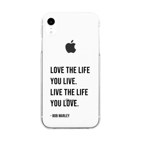 Hello BoB Marley `LOVE LIFE!!` Clear Smartphone Case