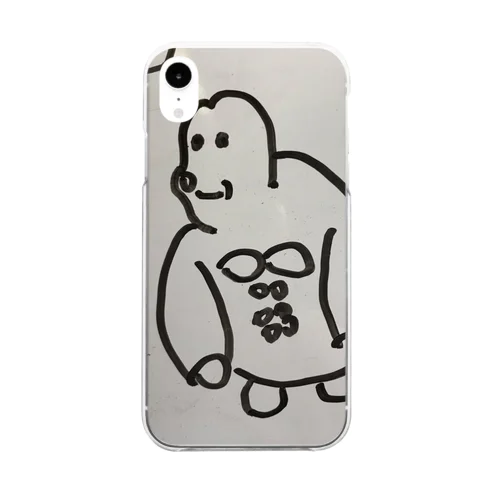 腹筋タピオカゴリラ Clear Smartphone Case