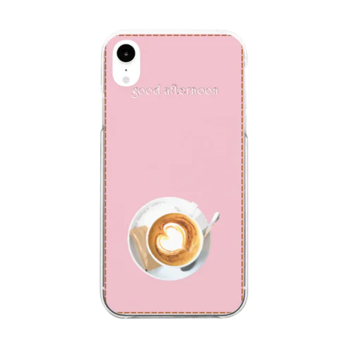 カフェラテ Clear Smartphone Case