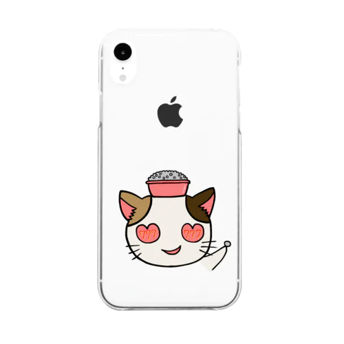 パチスロネコちゃん Clear Smartphone Case