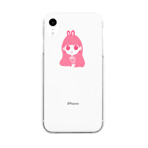 すもも兎ちゃん Clear Smartphone Case