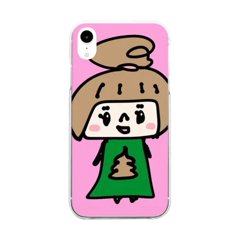 うんこちゃん（ピンク） Clear Smartphone Case