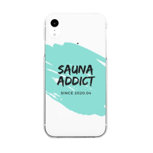 SAUNA ADDICT オリジナルスマホケース Clear Smartphone Case