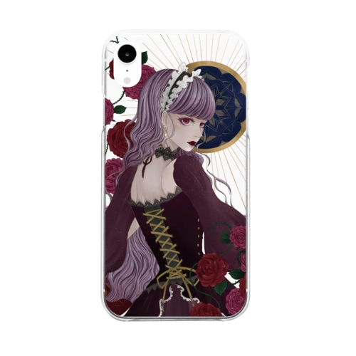Gothic Lolita×Rose Clear Smartphone Case