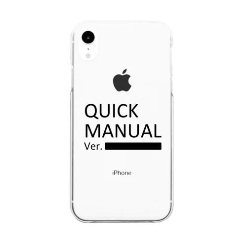 QUICK MANUAL(black) Clear Smartphone Case