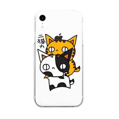 二猫力(ねこず) Clear Smartphone Case