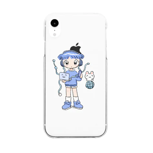 インターネットの青 Clear Smartphone Case