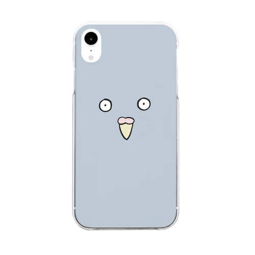 穏和な鳩 キュートフェイス Clear Smartphone Case