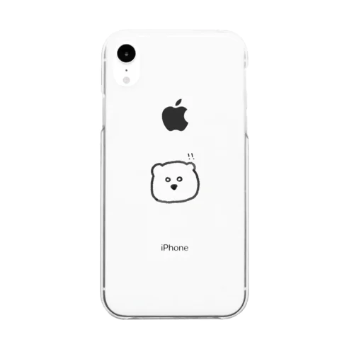 きゃわいいクマ Clear Smartphone Case