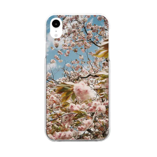 ﾀﾏﾋﾞで撮った桜の写真です Clear Smartphone Case