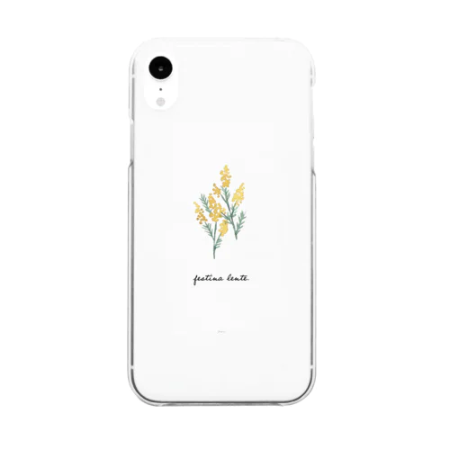 ミモザ【iphoneXR】 Clear Smartphone Case