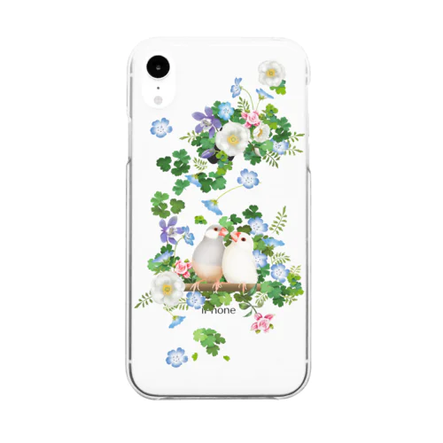 花文鳥クラシック Clear Smartphone Case