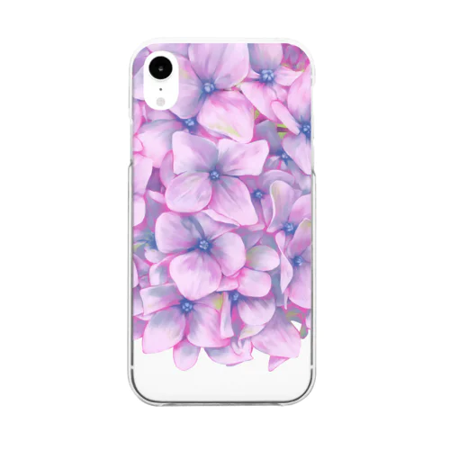 紫陽花 Clear Smartphone Case